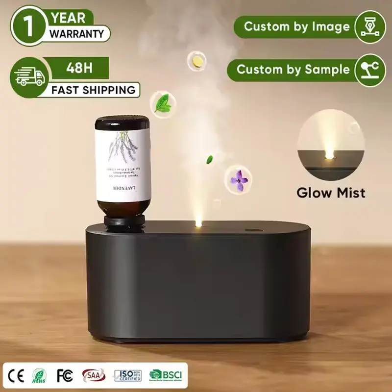 Rechargeable essential oil diffuser waterless nebulizing diffuser for home use