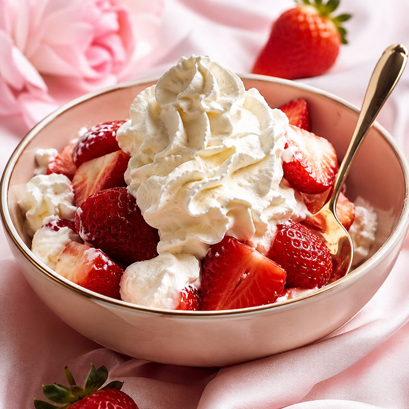 Strawberries and Cream Fragrance Oil with ripe strawberry vanilla and sweet cream notes