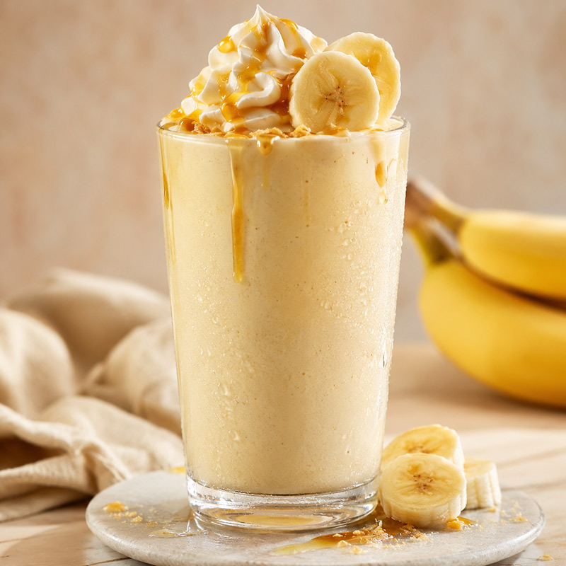 Banana Milkshake Fragrance Oil with ripe banana toasted hazelnut oat cookies vanilla and milk notes