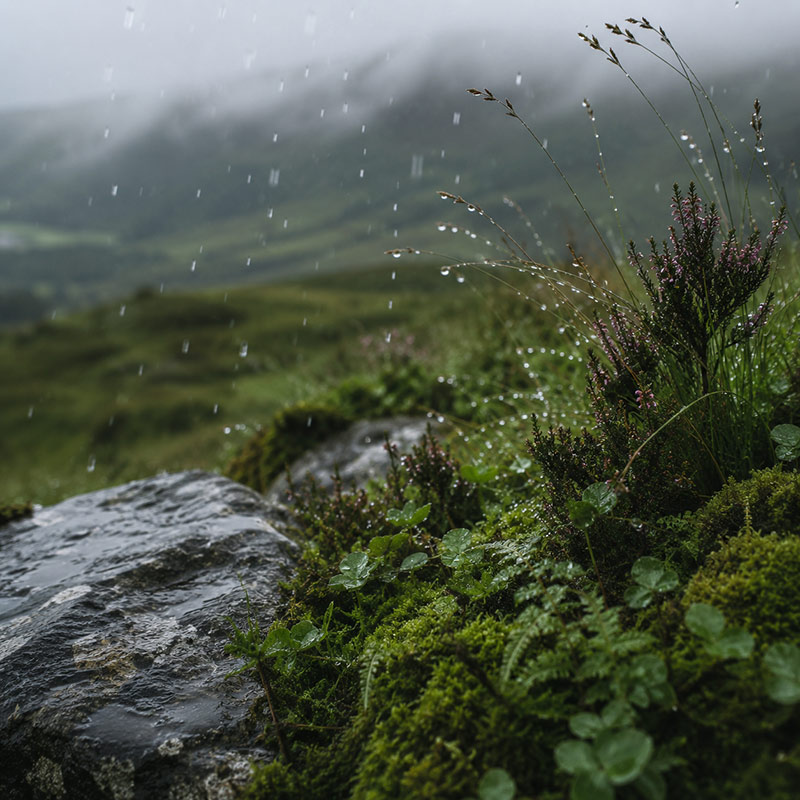 Connemara Rain Fragrance Oil with fresh aquatic rain salty air jasmine and oakmoss notes