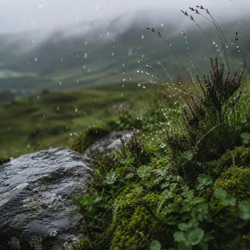 Connemara Rain Fragrance Oil with fresh aquatic rain salty air jasmine and oakmoss notes