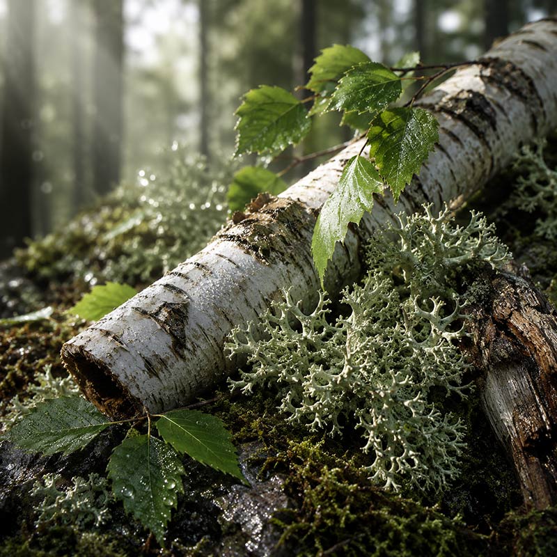 White Birch and Oakmoss Fragrance Oil with birchwood leather smoky resins spices and oakmoss notes