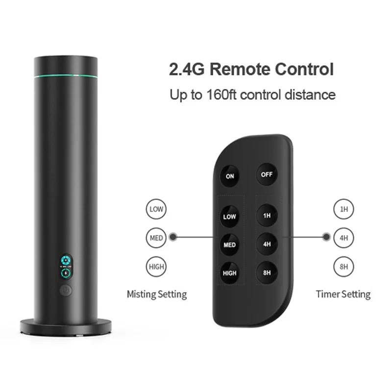 Electric Oil Diffuser Tower for large rooms and commercial spaces with remote