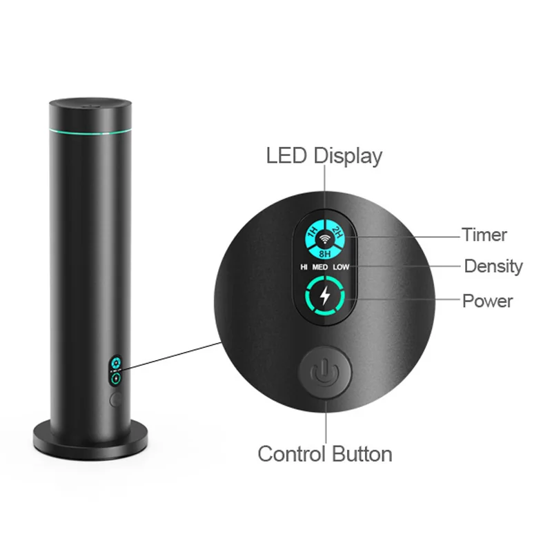 Waterless Electric Oil Diffuser using cold-air scent technology