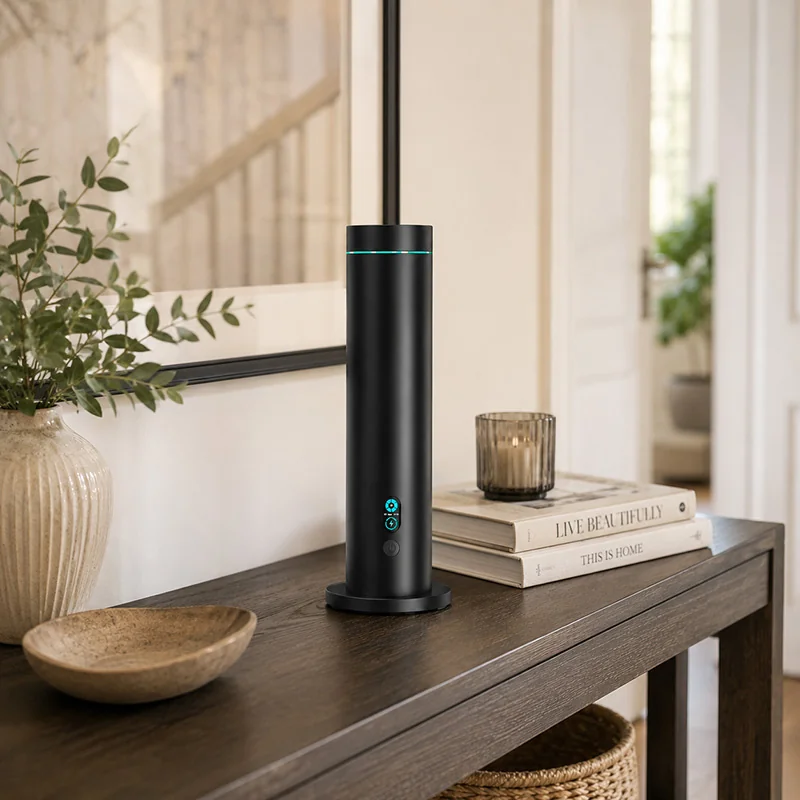 Electric Oil Diffuser scenting a modern entrance hallway at home