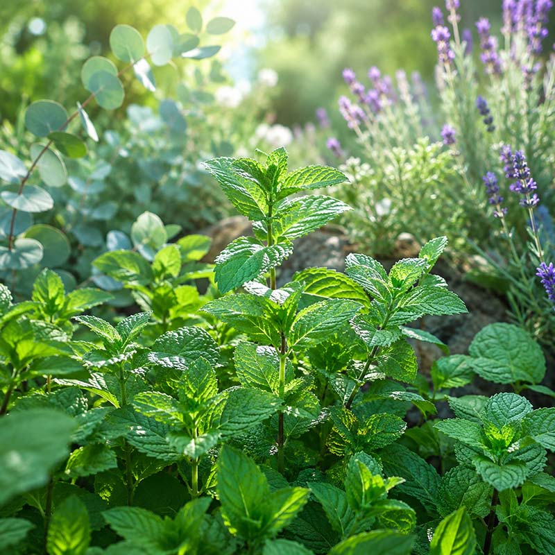 Wild garden Mint fragrance oil inspired by fresh mint, eucalyptus, lavender, patchouli and cedarwood