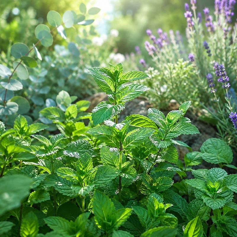 Wild garden Mint fragrance oil inspired by fresh mint, eucalyptus, lavender, patchouli and cedarwood