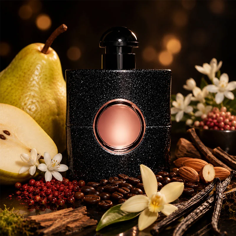 Opium Noir diffuser oil with coffee, vanilla, pear and jasmine notes
