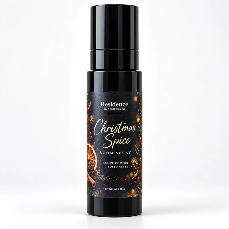 Christmas Spice 120ml Christmas room spray bottle by Scent Ireland